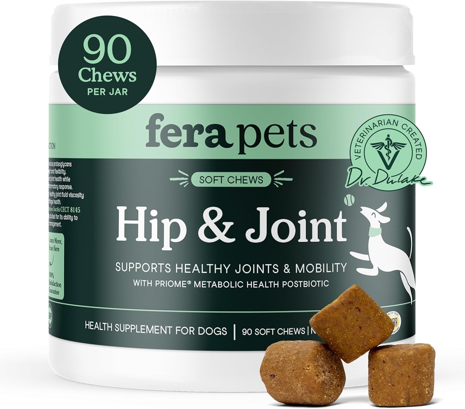 Fera Pets Hip & Joint Supplement for Dogs - 90 Soft Chews