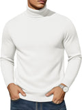 Men's Turtleneck Sweater Slim Fit Lightweight - Thermal Knit