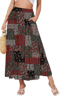 NASHALYLY Women's High Waisted Maxi Skirt - Flowing Chiffon Comfort