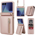 Samsung Galaxy Z Flip 7 Luxury Zipper Wallet Phone Case - Slim