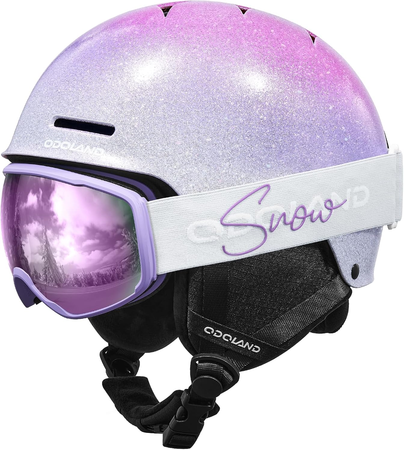 Odoland Kids Ski Helmet & Goggles Set - Safety & Style!