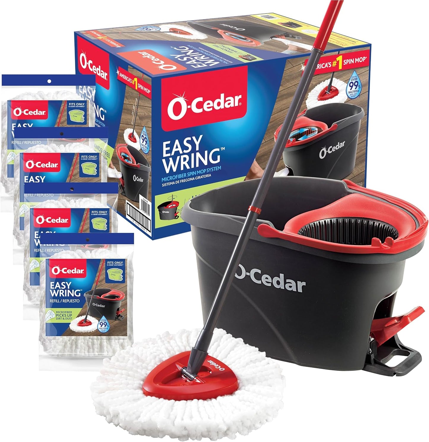 O-Cedar Easywring Microfiber Spin Mop & Bucket System Review