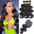 18 20 22 in Body Wave Bundles with 5x5 Closure - Full 150% Density
