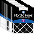 Nordic Pure 10x20x1 Pure Carbon Pleated Odor Reduction Filters - 12