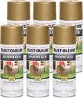 Rust-Oleum Stops Rust Hammered Spray Paint, Gold 6 Pack - Durable