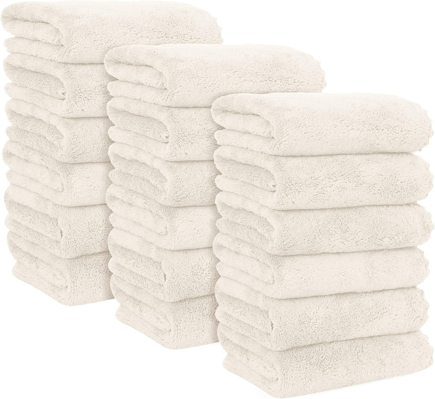 MOONQUEEN 18 Pack Premium Hand Towels - Quick Drying Microfiber