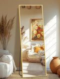 Full Length Standing Mirror 70in x 24in Gold Frame - Full Body