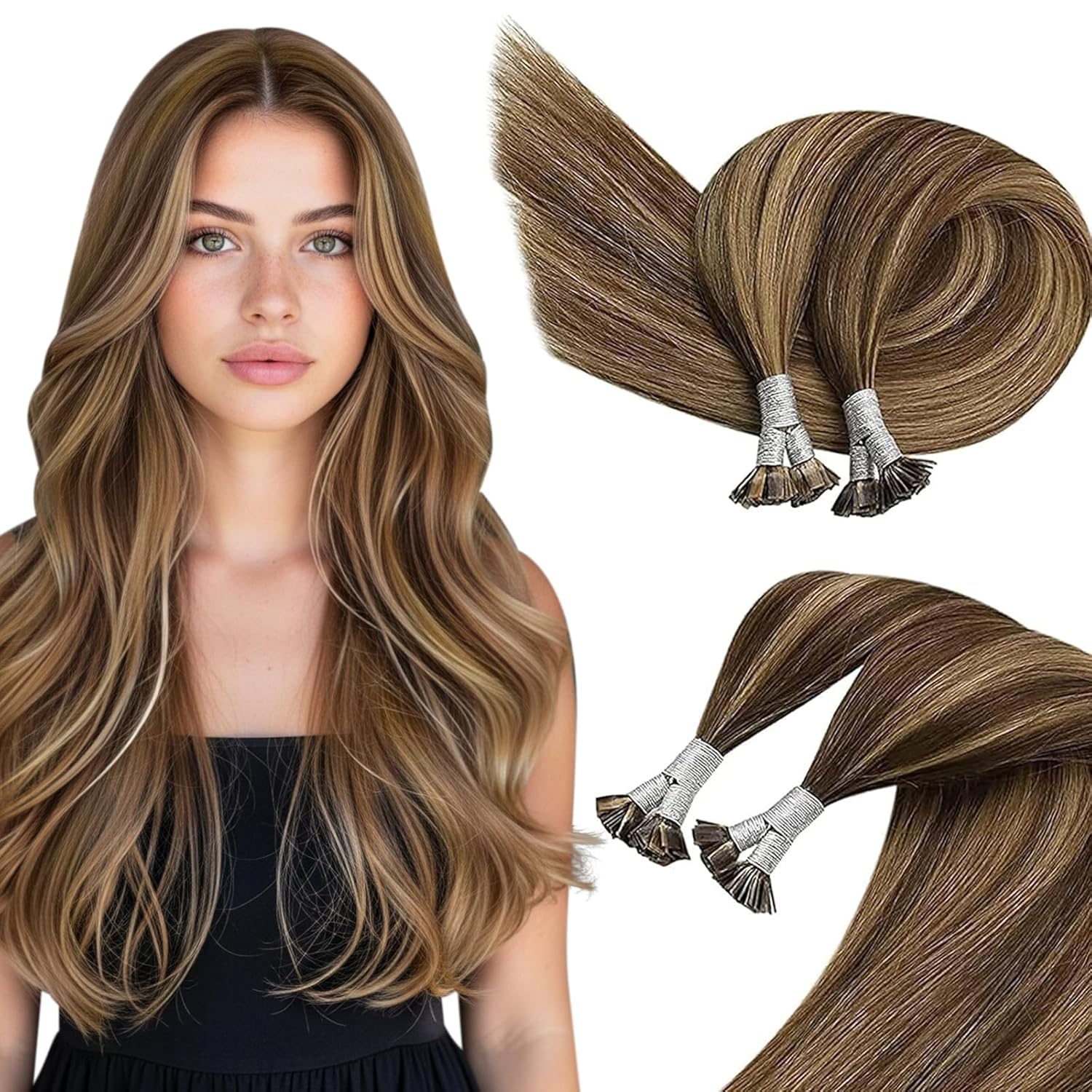 Sunny Hair Flat Tip Hair Extensions for Natural Volume & Length