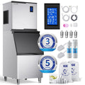 Commercial Ice Maker Machine 550lbs/24H with 360lbs Storage - Reliable