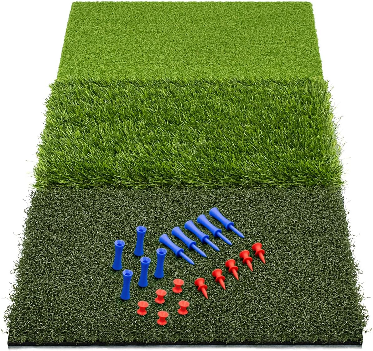 SAPLIZE Foldable Heavy-Duty Golf Hitting Mat for Practice