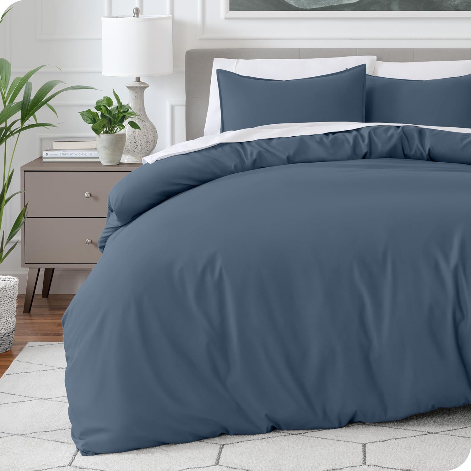Bare Home Extra Long Duvet Cover Set for Twin/Twin XL Beds