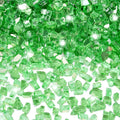 Fire Glass 1/4 in Green Reflective Fireglass - 20 lb Pack