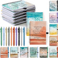 Christian Spiral Notebooks 20 Set with Bible Verse Pens - Group Gift
