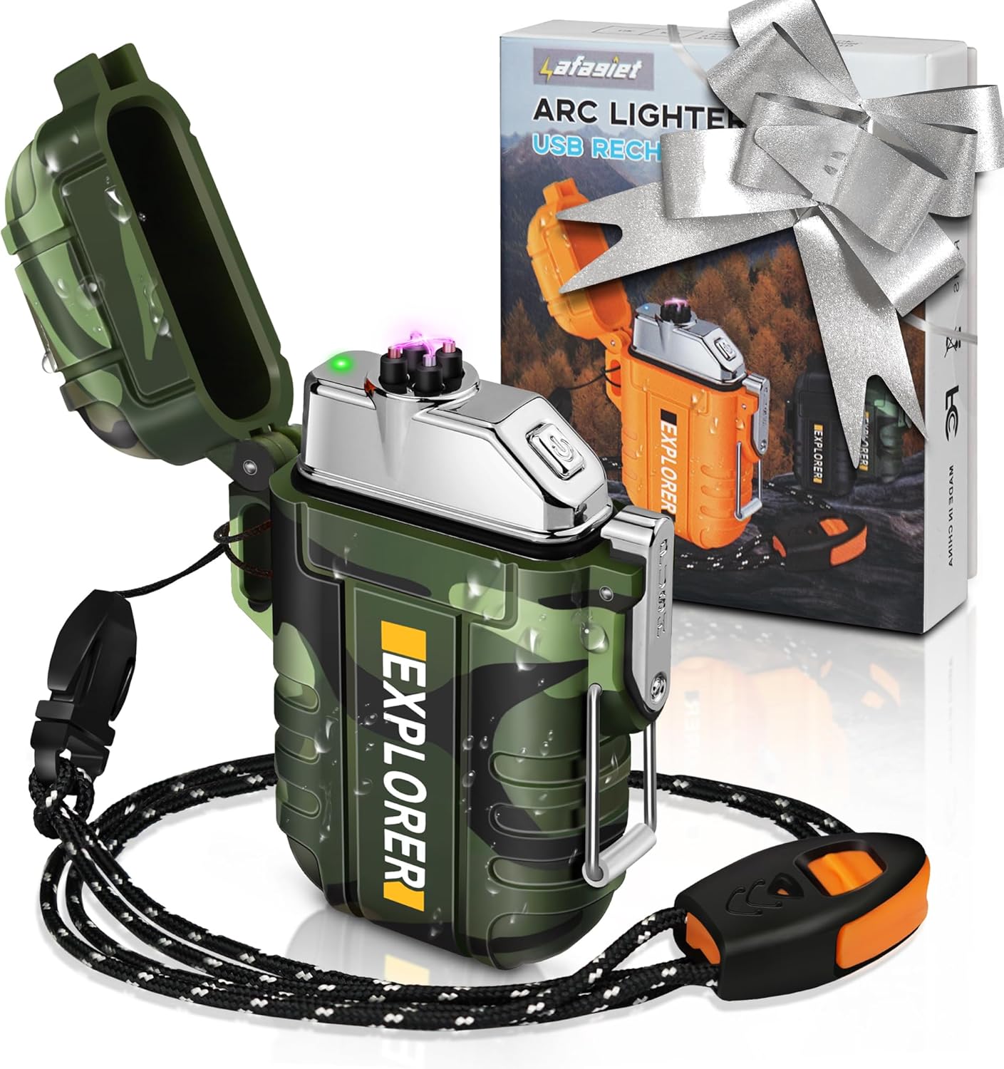 Waterproof USB Rechargeable Plasma Arc Lighter