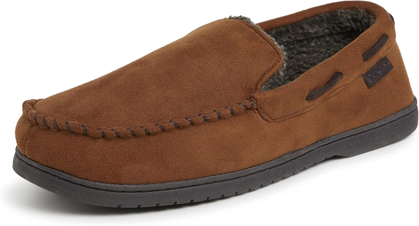 Keaton Memory Foam Indoor Outdoor Moccasin Slipper for Men