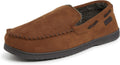 Dearfoams mens Keaton Memory Foam Moccasin Slipper - No Sweat Comfort