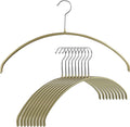 Euro Series Non-Slip Space Saving Steel Clothes Hanger - 10 Pack