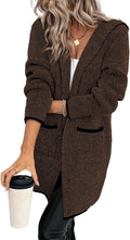 Sidefeel Womens Long Sleeve Contrast Cardigan - Cozy Oversized Layer