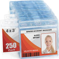 Mifflin-USA Card Protector Clear 4x3 in - Resealable ID Badge Sleeve