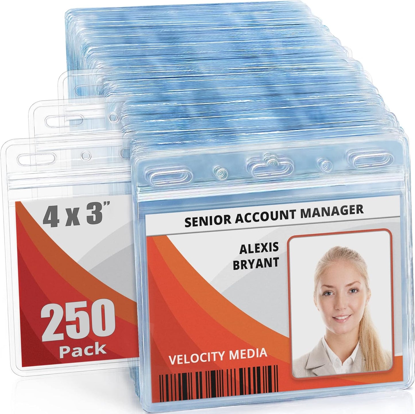 Mifflin-USA Card Protector - Waterproof ID Badge Holders 250 Pack