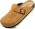Suede Clogs Potato Shoes Cork Footbed Sandals with Arch Support having
