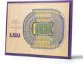 LSU Tigers 5-Layer StadiumView 3D Wall Art - Tiger Stadium