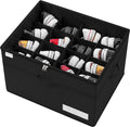 Luvhomee Shoe Storage Organizer Fits 16 Pairs - Clear Foldable Boxes