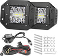 RGBW Flush Mount LED Lights 5in 60W RGBW LED Driving Work Lights - App