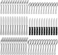 72 PCS Silverware Set Includes 12 Steak Knives - Full Service for 12