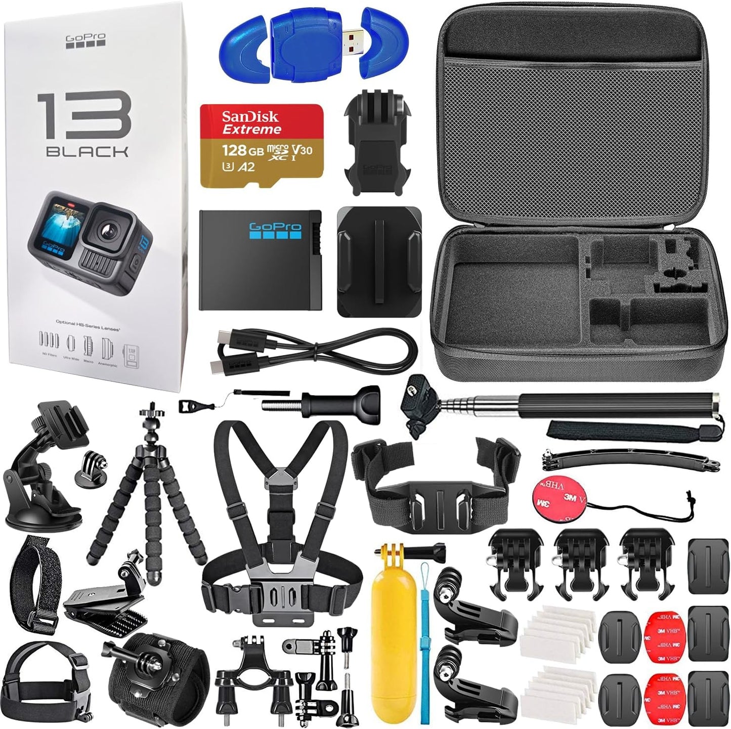 GoPro HERO13 Black Waterproof Action Camera with 5.3K Video 27MP