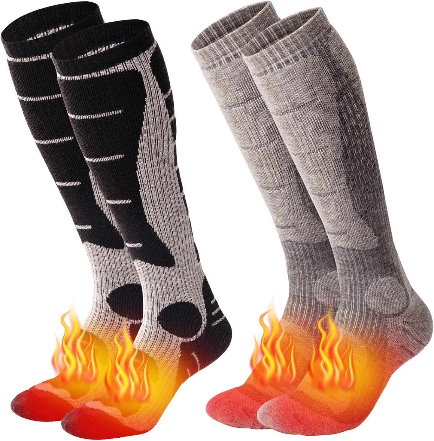 Thermal Merino Ski Socks by NOVAYARD 2 Pairs