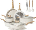 CAROTE 16 Piece Nonstick Cookware Set for Healthy Cooking