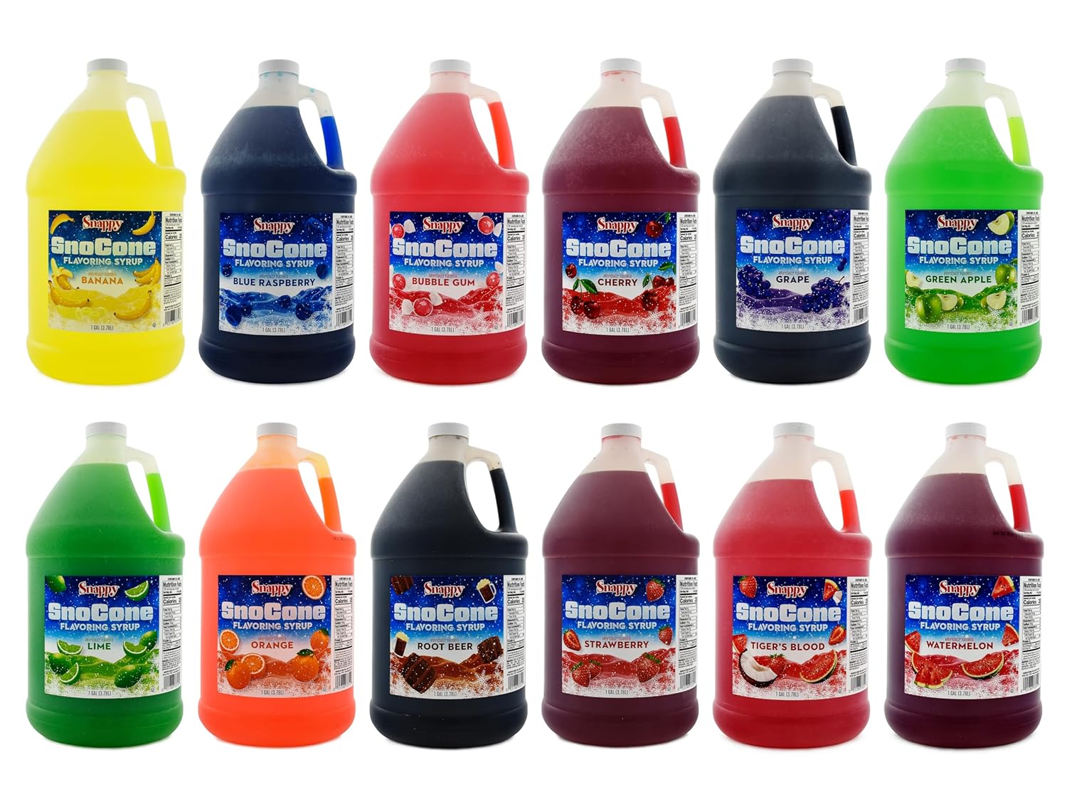Snappy Sno Cone Syrup Mix & Match 4 Pack for Delicious Treats