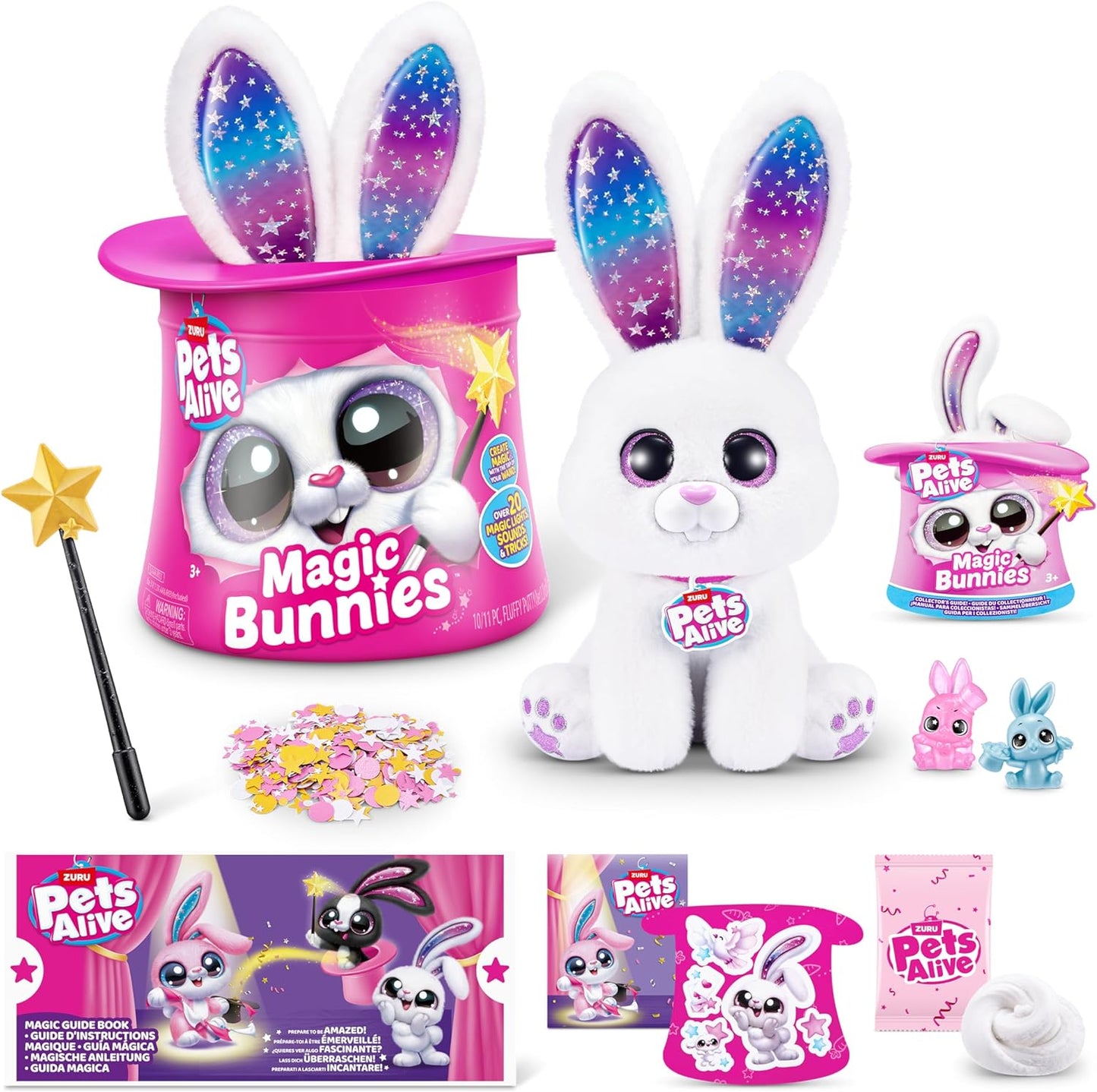 Interactive Electronic Plush Bunny Surprise by ZURU