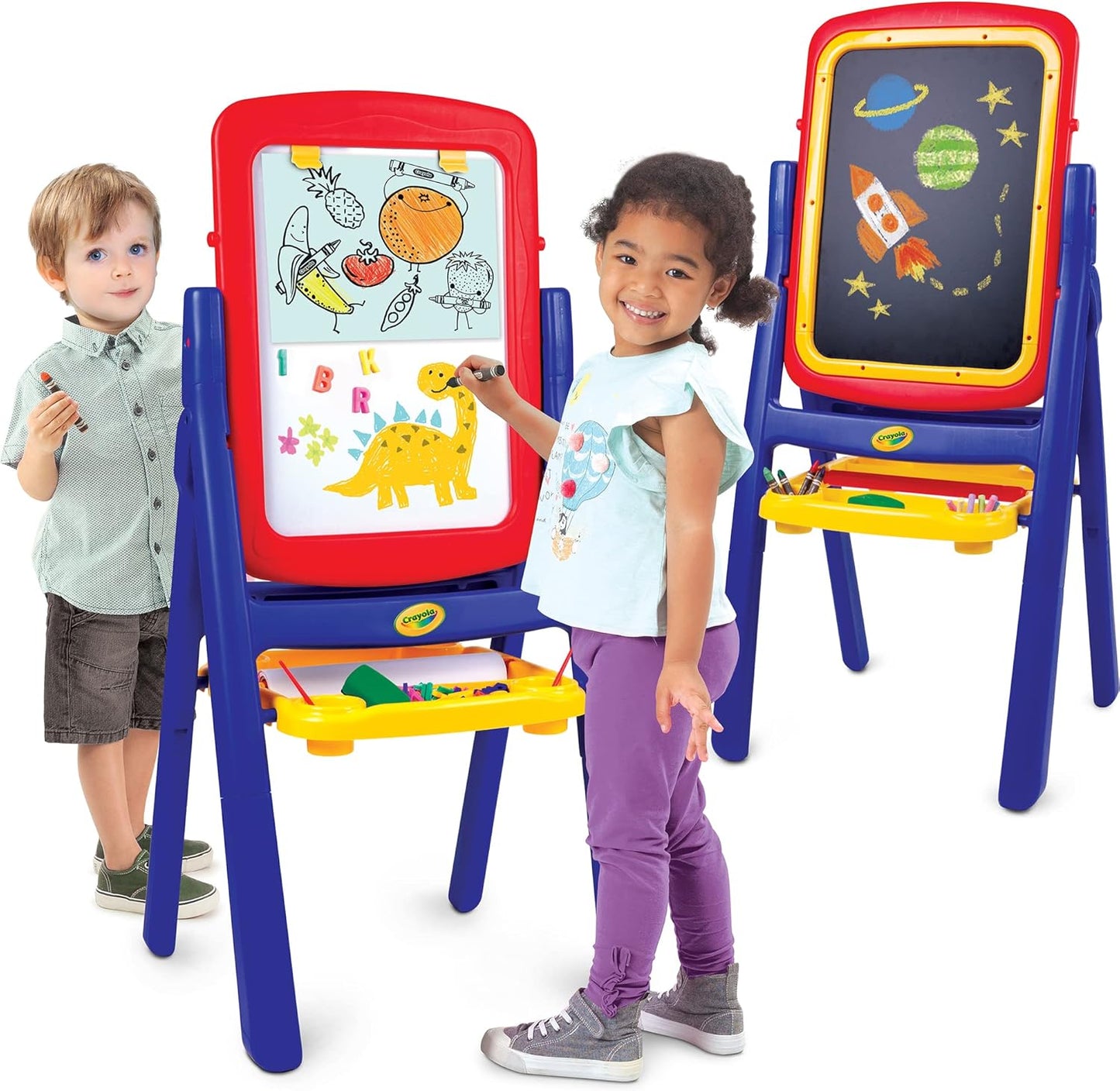 Crayola Qwikflip 2-Sided Easel for Endless Arts & Crafts Fun