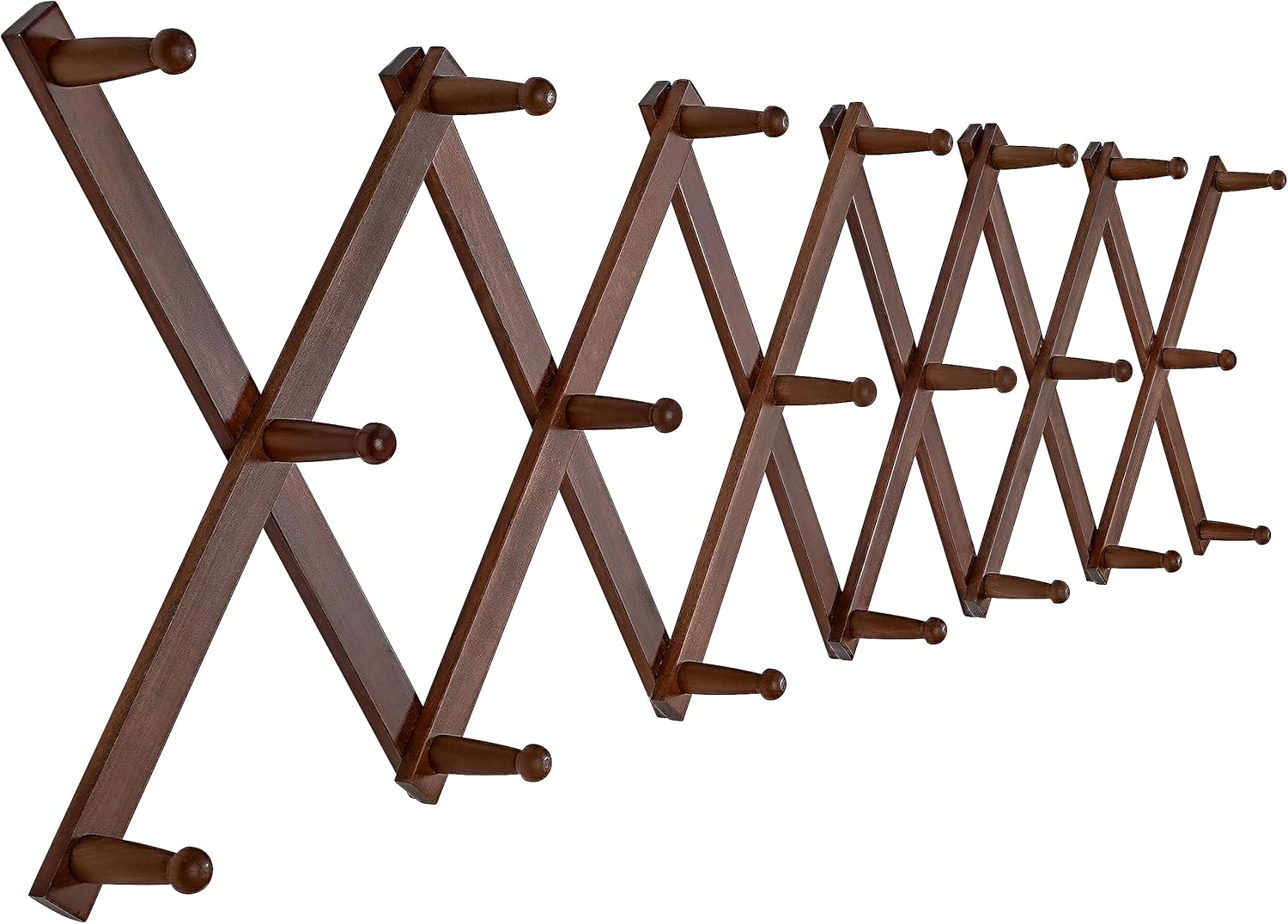 SKOLOO Hat Rack for Wall with 20 Hooks, Modern Expandable Design