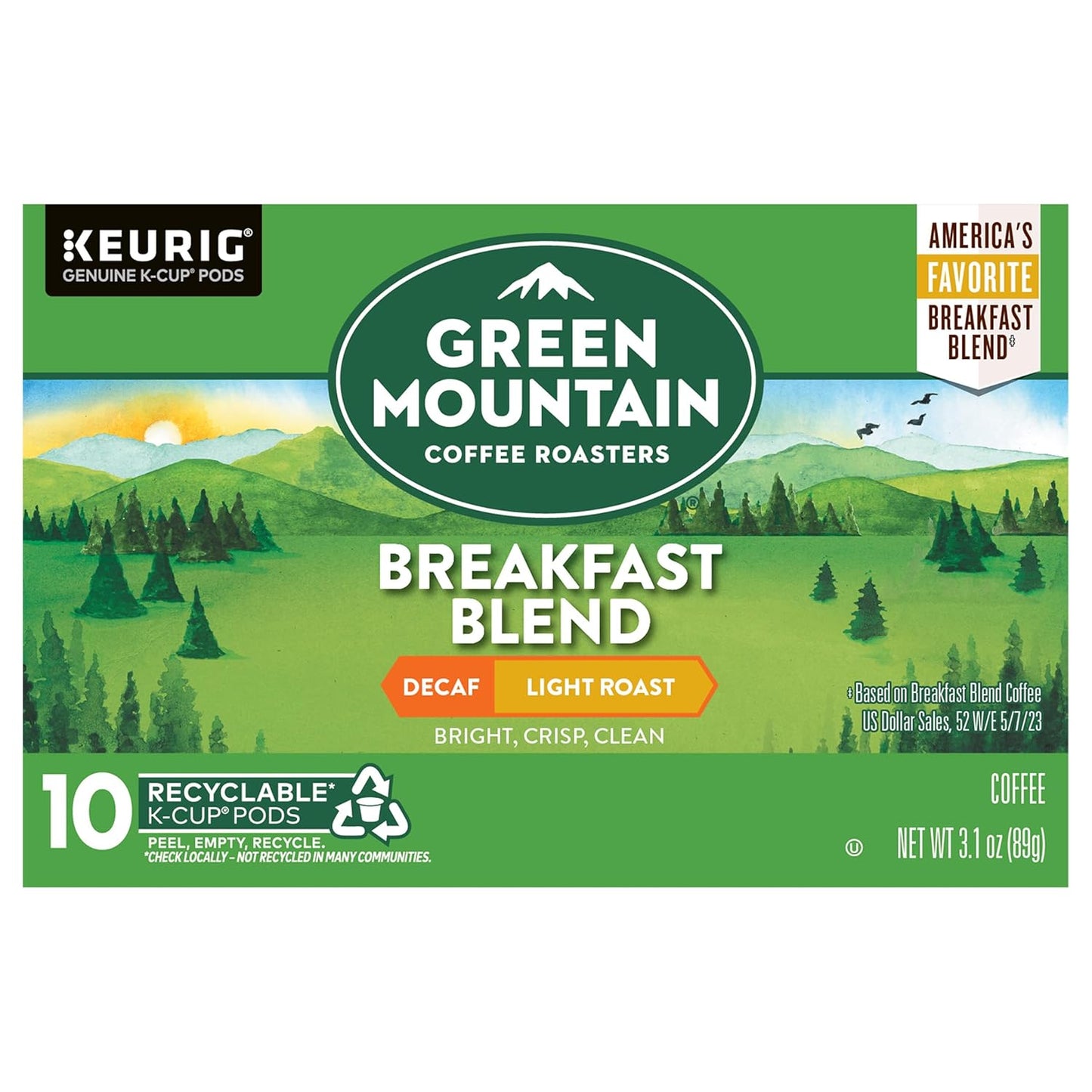Morning Energy Boost: Green Mountain Decaf Light Roast