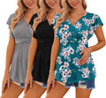 Maternity Nursing Tops 3-Pack - Flying Short Sleeve Pull-Down Nursing