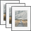 16x20 Metal Picture Frame Set of 3 for Modern Home Decor