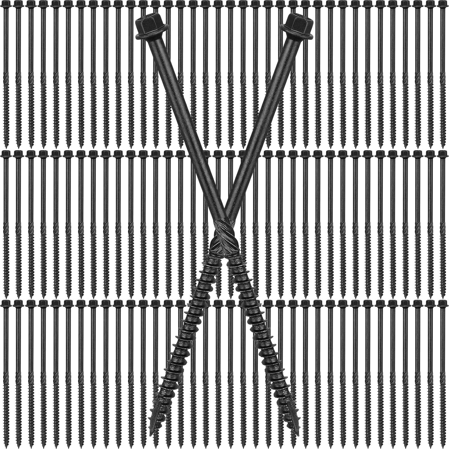 Hicarer 100 Pack 6 Inch Heavy Duty Wood Screws for Construction
