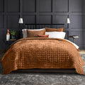 King Size Luxury Velvet Quilt Set for Year-Round Comfort
