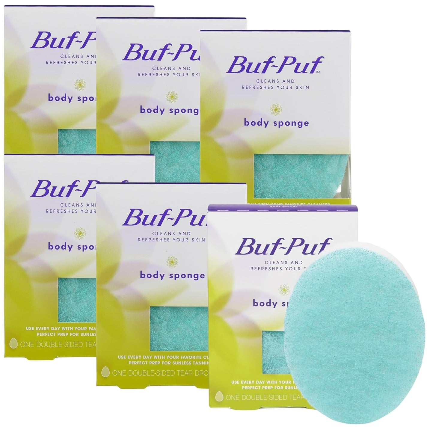 Buf-Puf Body Sponge for Gentle Exfoliation and Cleansing
