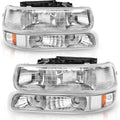 AUTOSAVER88 Headlight Assembly Compatible with 1999-2006 Chevy