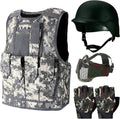 Cuffbow Tactical Vest Helmet Gloves Mask Set - Complete Field Kit