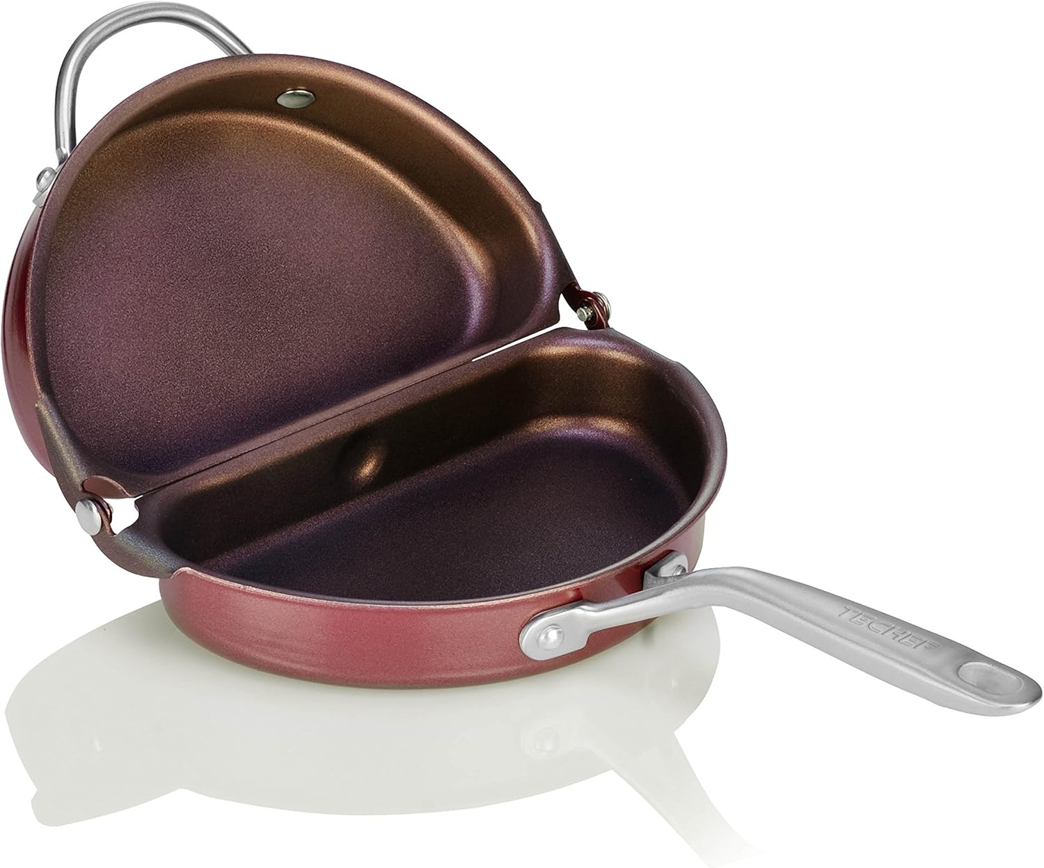 TECHeF Frittata and Omelette Pan - Double Sided Folding Design