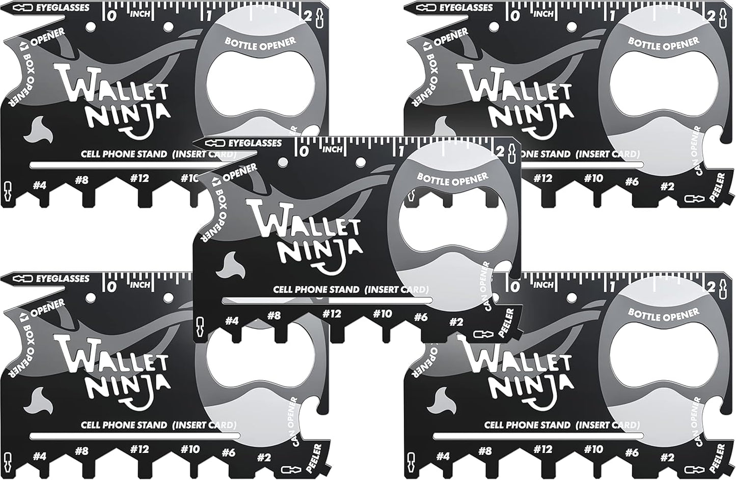 Wallet Ninja Multitool Card 18 in 1 for Quick Repairs and EDC