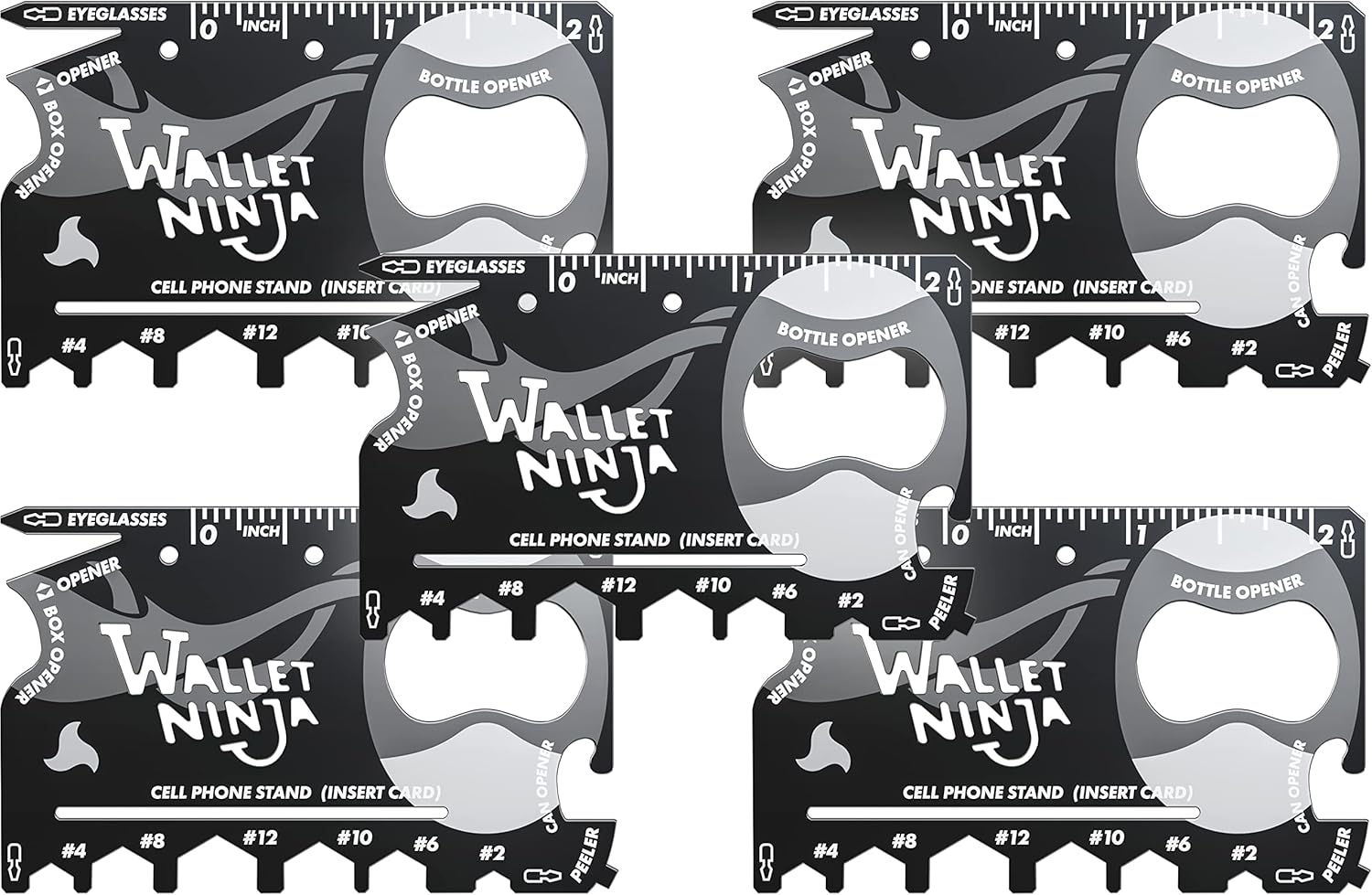 Wallet Ninja Multitool Card 18 in 1 for Quick Repairs and EDC