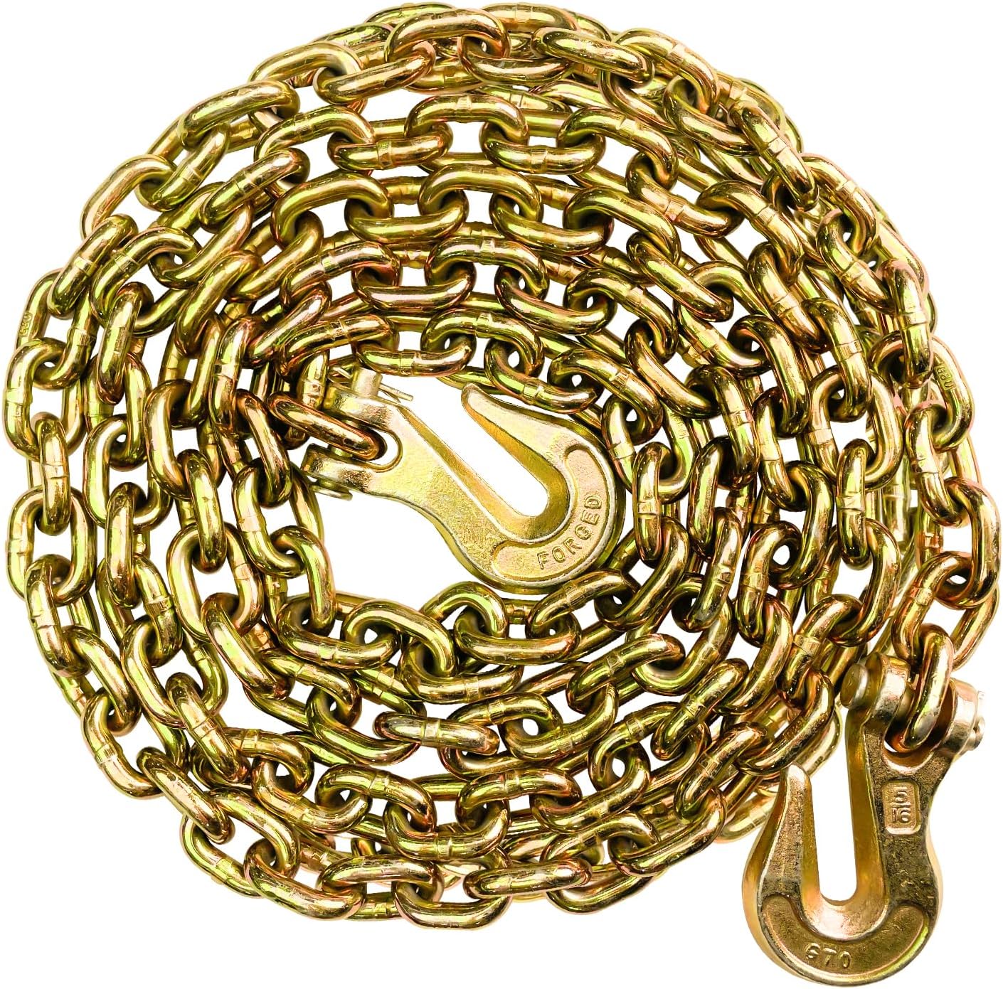 5/16 Chain Trailer Chains with Hooks for Heavy-Duty Use