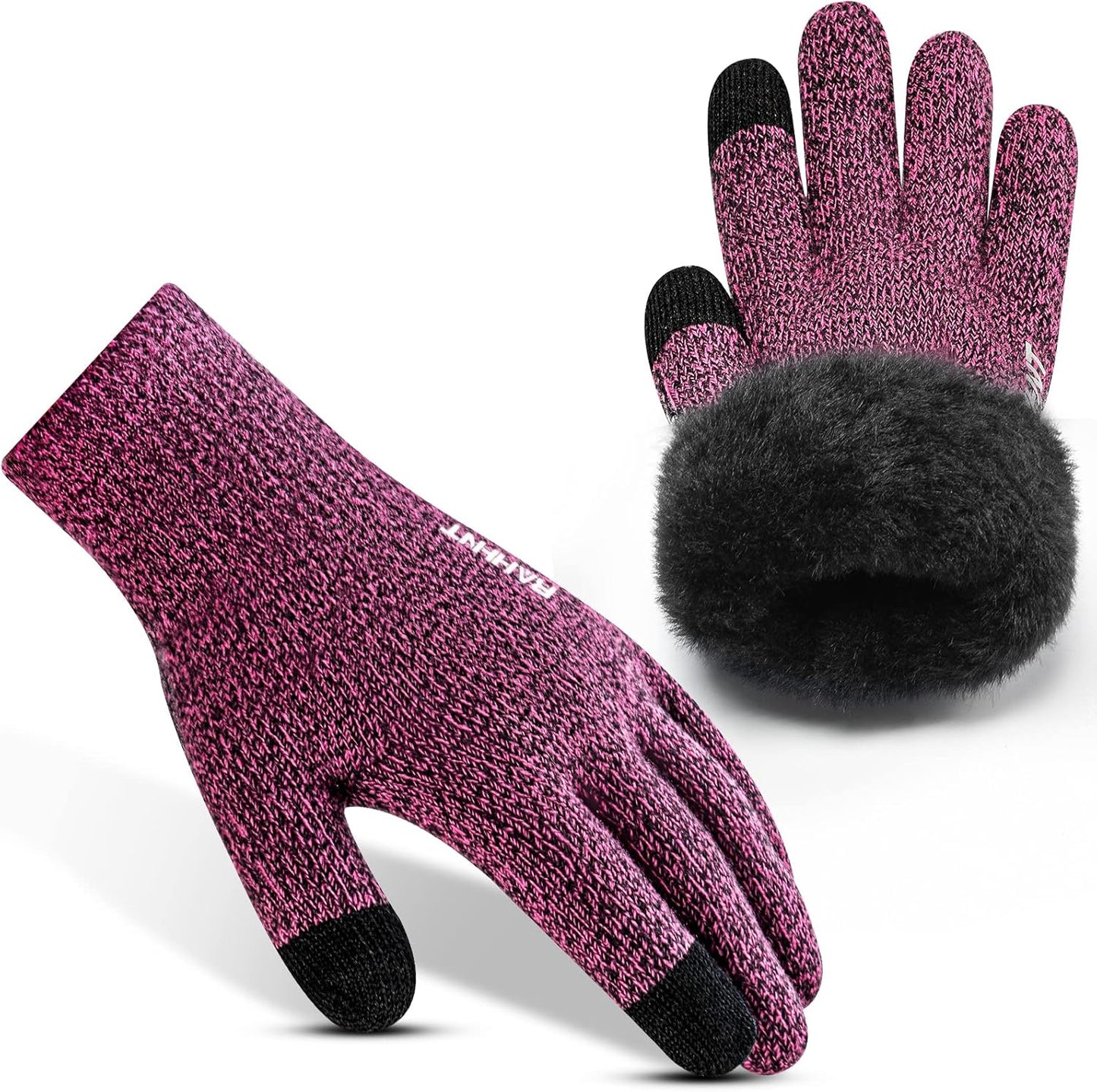 Rahhint Touchscreen Wool Gloves | Insulated Warmth