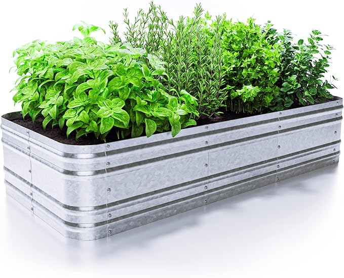 Premium Raised Garden Bed for Outdoors - Sturdy Metal Planter Box